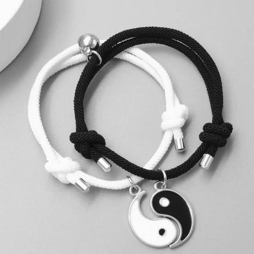 Yin Yang Bead Chain Bracelet Gold – Hey Happiness